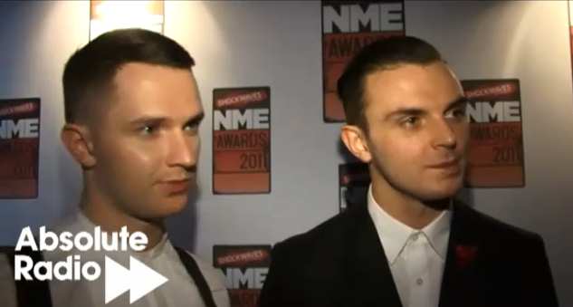 HURTS NME AWARS 2011 ABSOLUTE RADIO