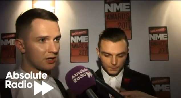HURTS NME AWARS 2011 ABSOLUTE RADIO
