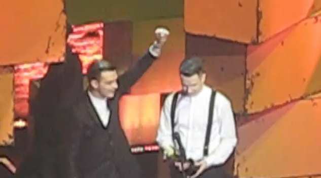 HURTS NME AWARS 2011 ABSOLUTE RADIO