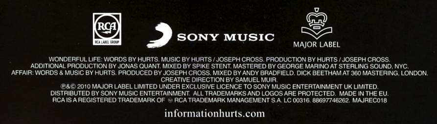 HURTS WONDERFUL LIFE CD