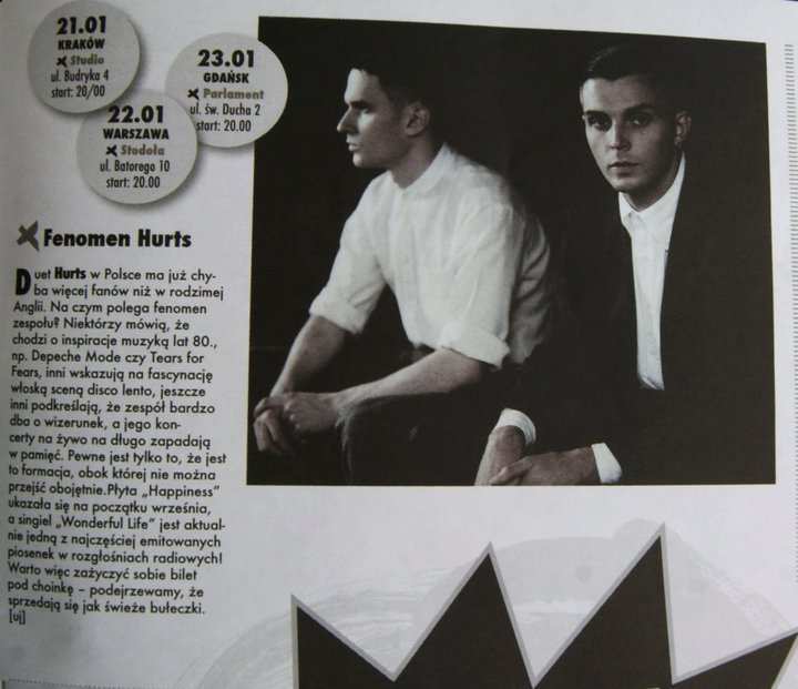 HURTS. REVISTAS